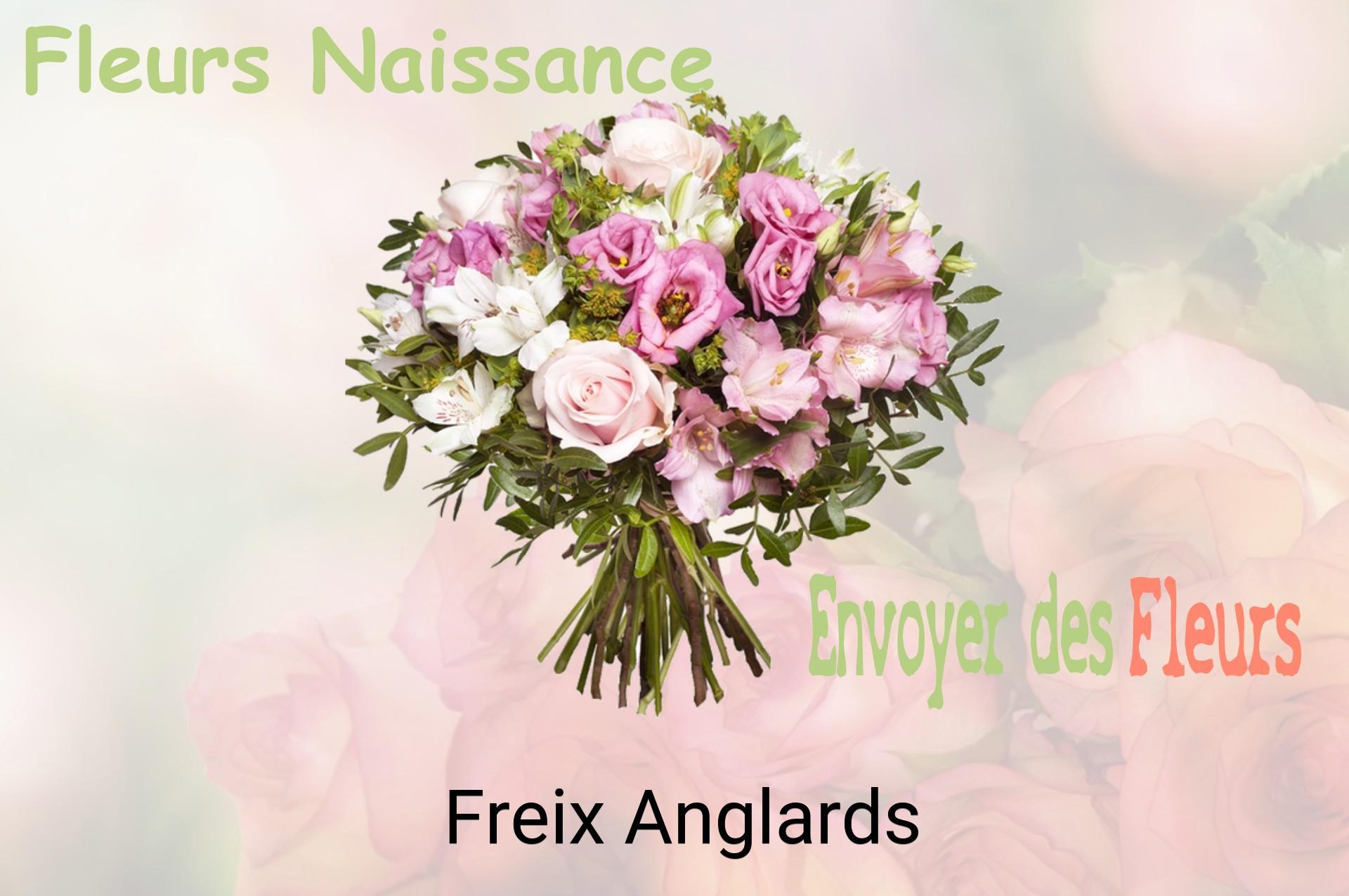 Bouquet de fleurs de naissance livré à Freix-Anglards